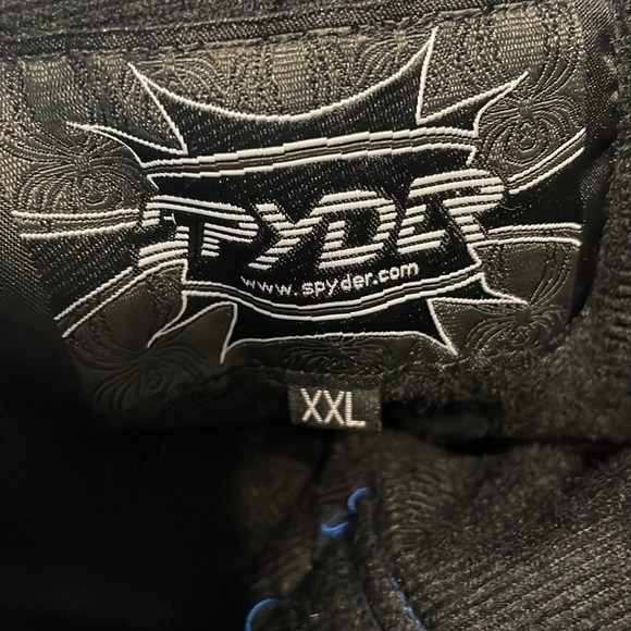 Spyder snow pants snowboard ski blue removable suspenders insulated boy size XXL - Picture 16 of 16